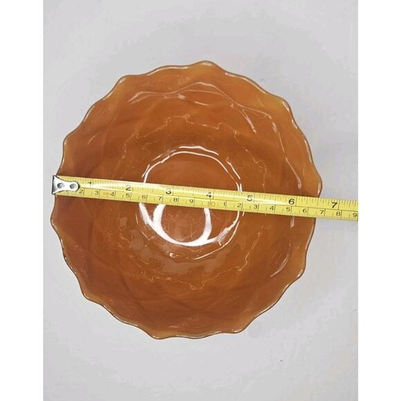 Vintage Fenton Marigold Carnival Glass 6 3/4" Bowl Diamond Quilted Pattern - Picture 4 of 5